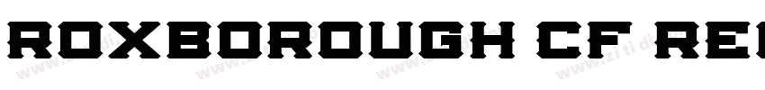 Roxborough CF Regula字体转换